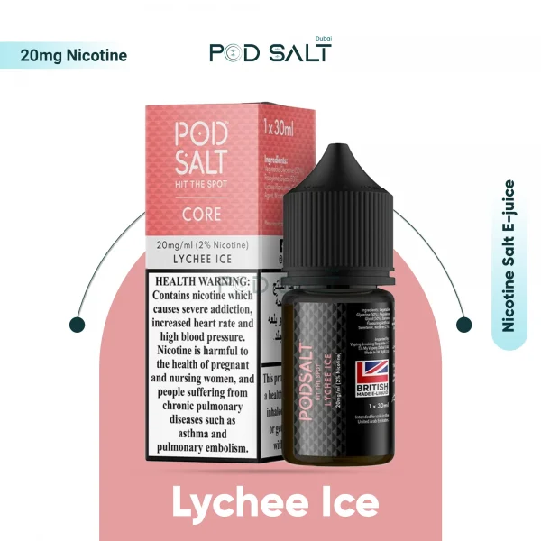 PodSalt SaltNic British Made Lychee Ice