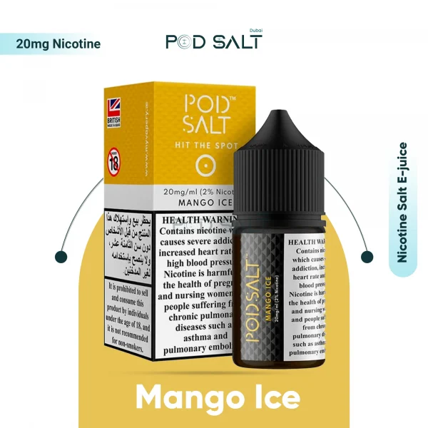 PodSalt SaltNic British Made Mango Ice