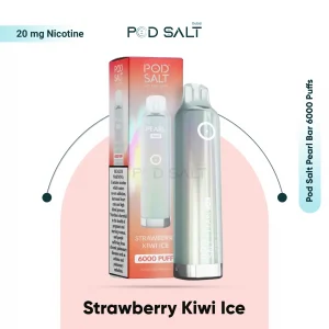 Pod Salt Pearl Bar 6000 Puffs Strawberry Kiwi Ice Flavor