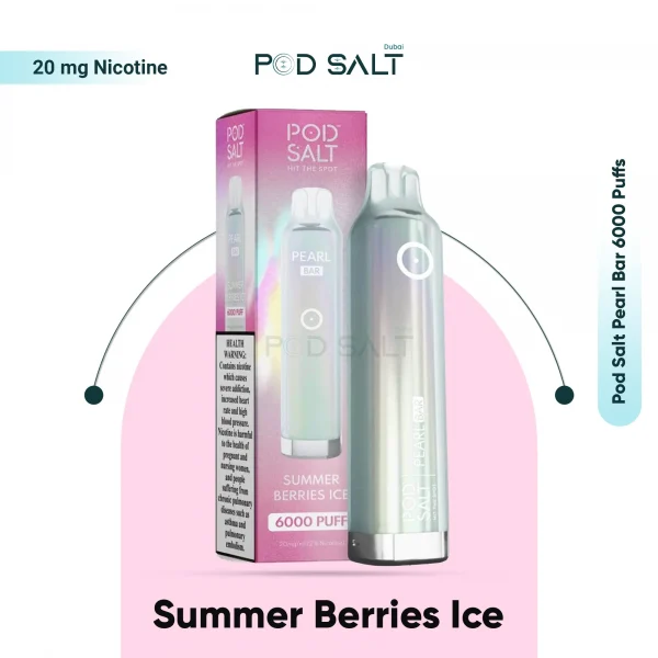 Pod Salt Pearl Bar 6000 Puffs Summer Berries Ice Flavor