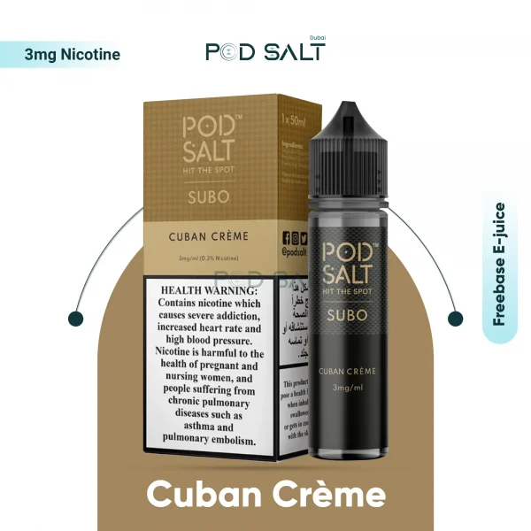 Pod Salt Cuban Creme Flavor