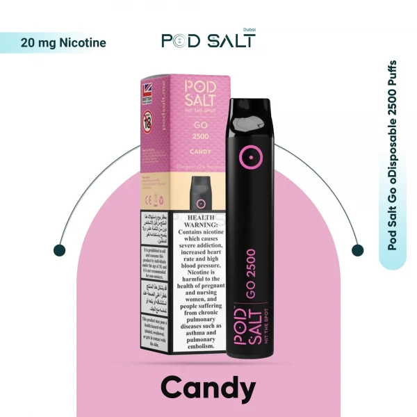 Pod Salt Go Disposable 2500 PUFFS Candy Flavor