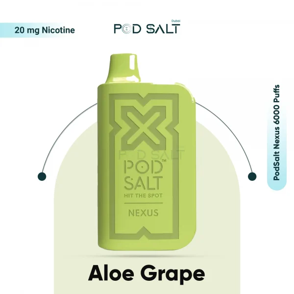 PodSalt Nexus 6000 Puffs Aloe Grape