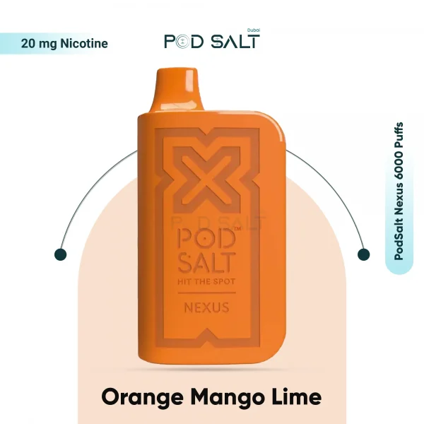 PodSalt Nexus 6000 Puffs Orange Mango Lime