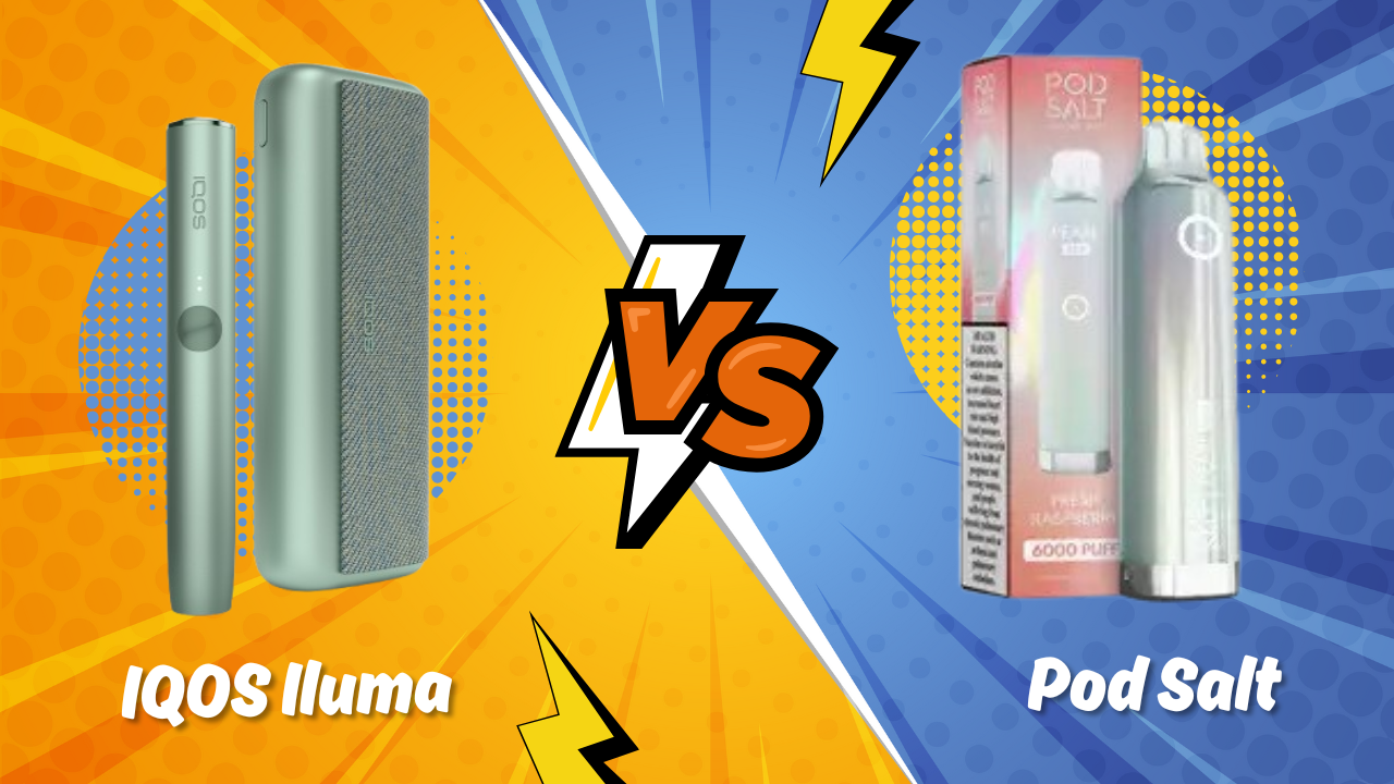 Vape or HeatStick? Comparing Pod Salt Disposable to IQOS Iluma